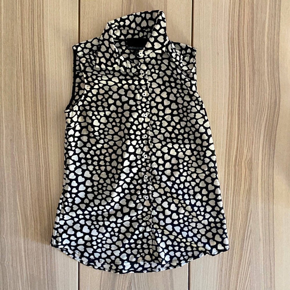 Cynthia Rowley Tank Top Button Down